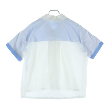 Loewe Anagram Embroidered Short Sleeve Shirt White Blue 32 — view 2