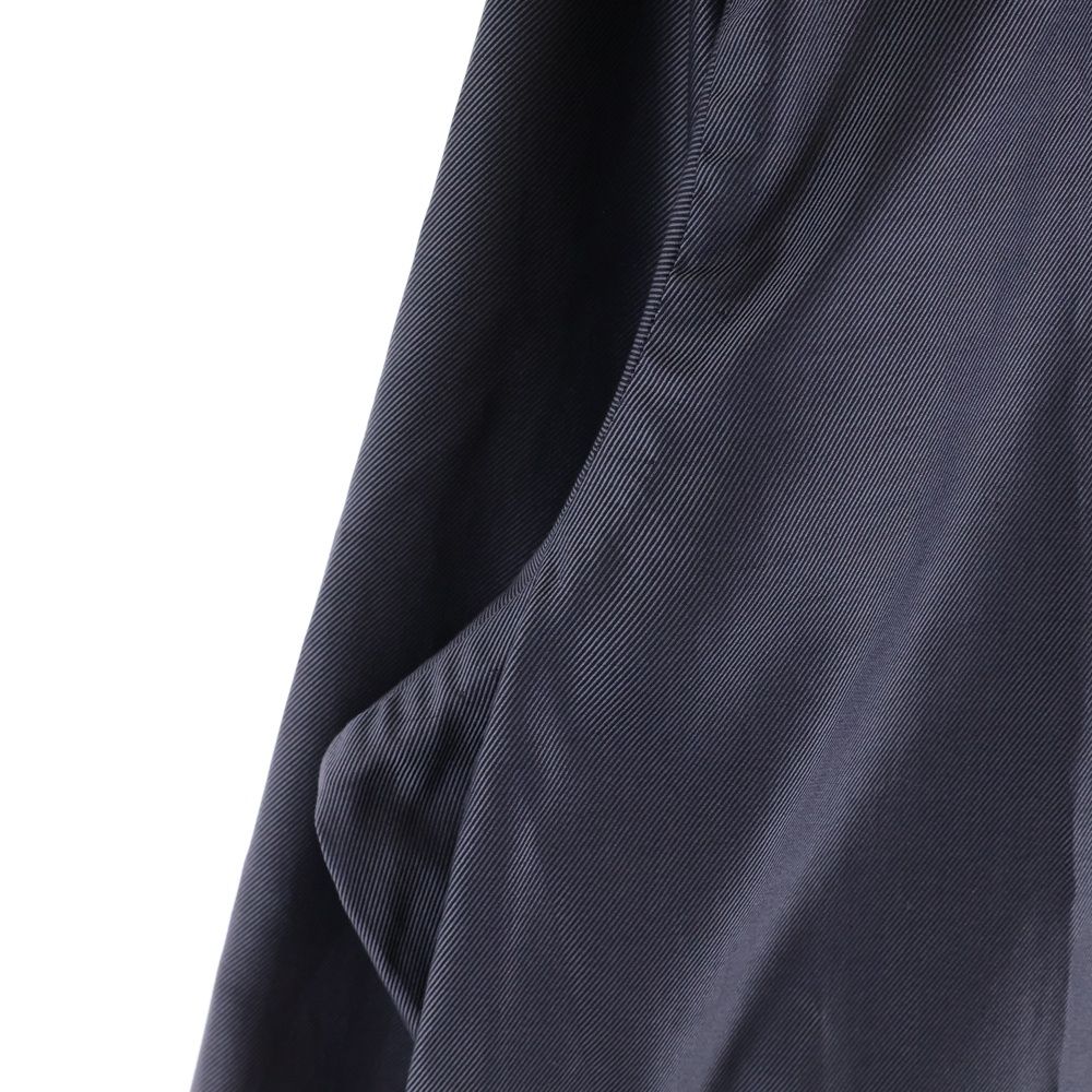 Hermes Half Zip Shirt Herringbone Purple Gray Cotton — view 6
