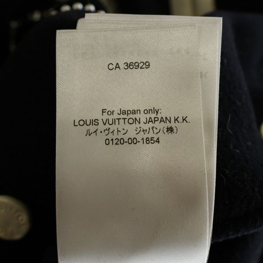Louis Vuitton Farrell Varsity Arm Leather Stadium Jacket Wool Black 52 Bqv — view 8