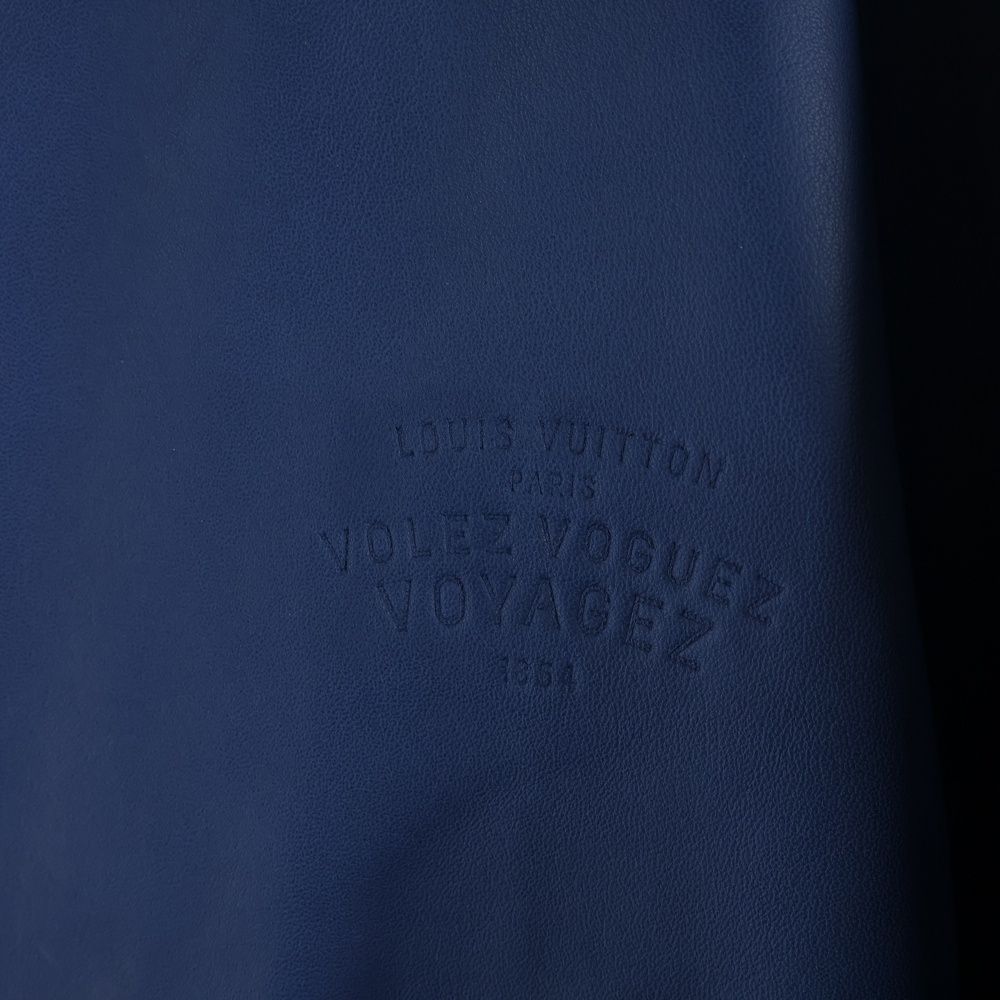 Louis Vuitton Volez Voguez Voyagez Traveling Exhibition Embossed Logo Leather — view 6