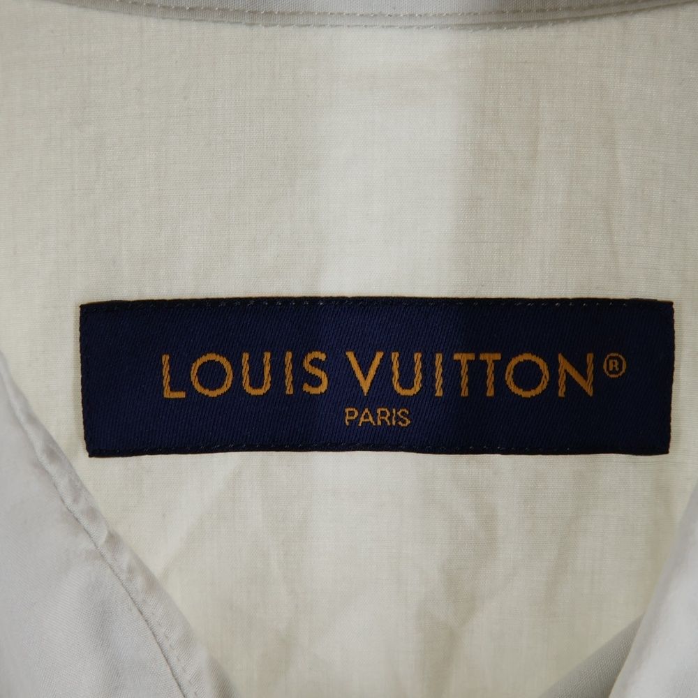Louis Vuitton LV Bird Logo Print Short Sleeve Shirt Ivory Ave — view 6