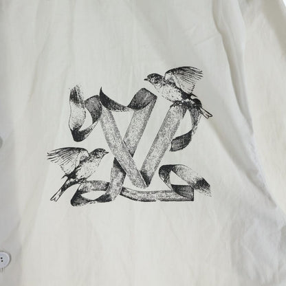 Louis Vuitton LV Bird Logo Print Short Sleeve Shirt Ivory Ave — view 5