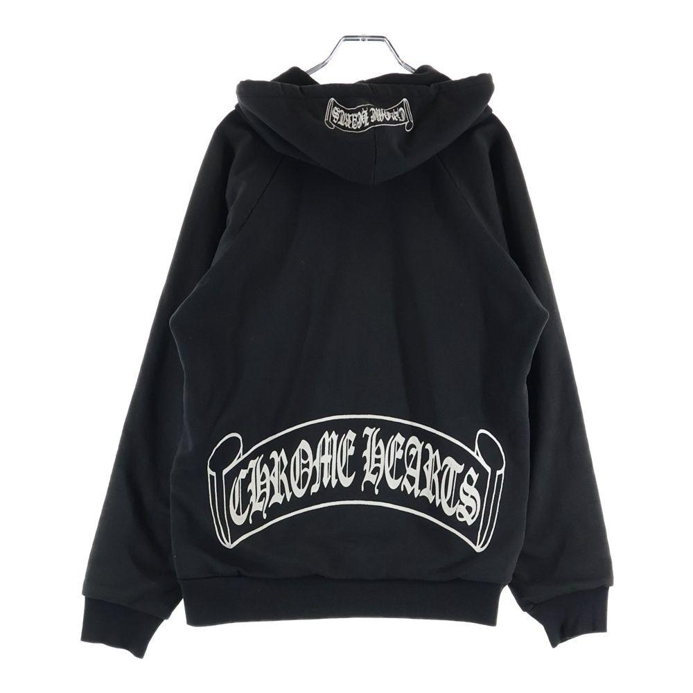 Chrome Hearts Vintage Thrml Sweatshirt HD Zip Lining Thermal Back Scroll Print