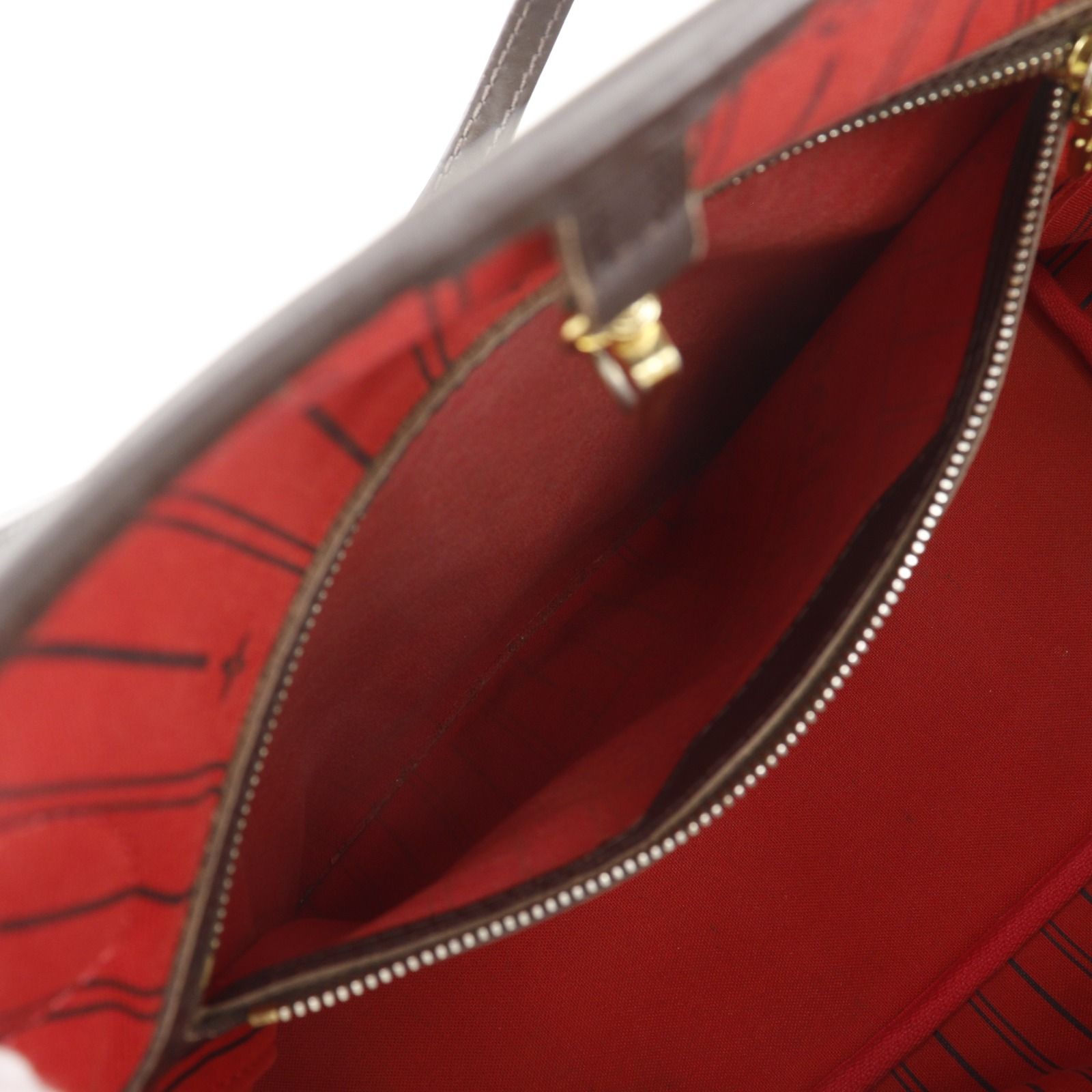 Louis Vuitton Neverfull MM Damier Canvas Brown Tote — view 7
