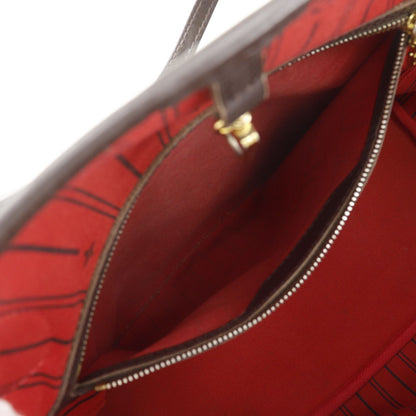 Louis Vuitton Neverfull MM Damier Canvas Brown Tote — view 7