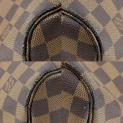 Louis Vuitton Neverfull MM Damier Canvas Brown Tote — view 4