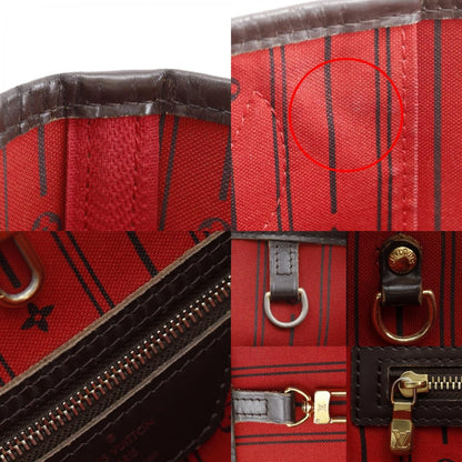Louis Vuitton Neverfull MM Damier Canvas Brown Tote — view 8