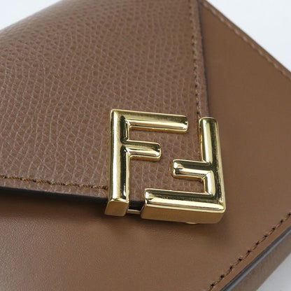 Fendi FF Diamond Trifold Wallet Leather — view 8