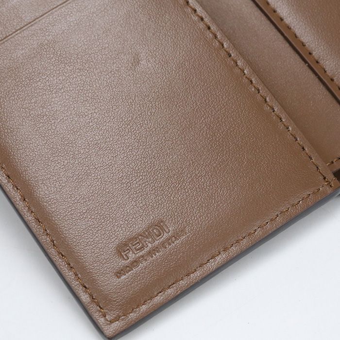 Fendi FF Diamond Trifold Wallet Leather — view 5