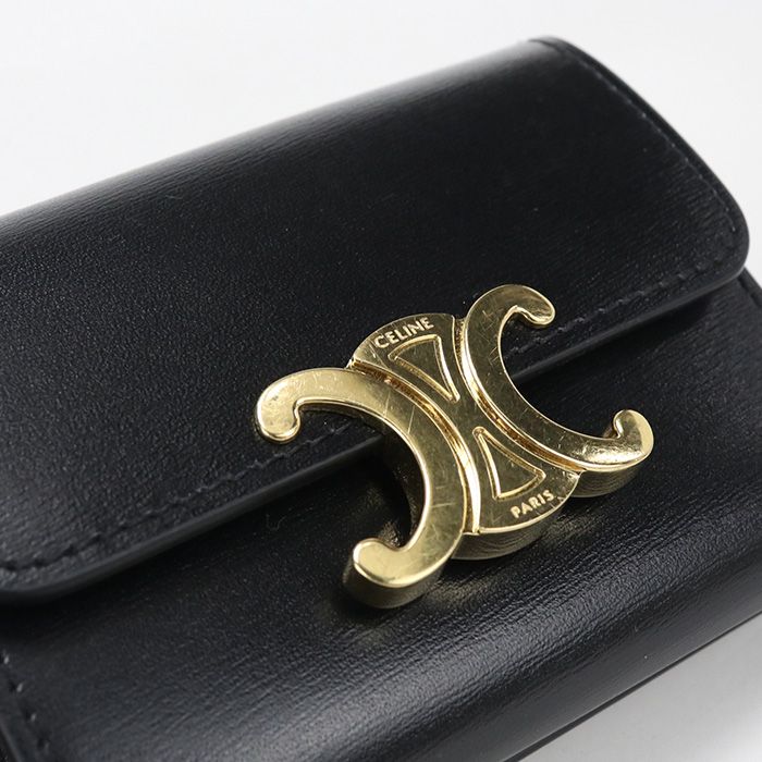 Celine Compact Wallet Triomphe Trifold Leather — view 9