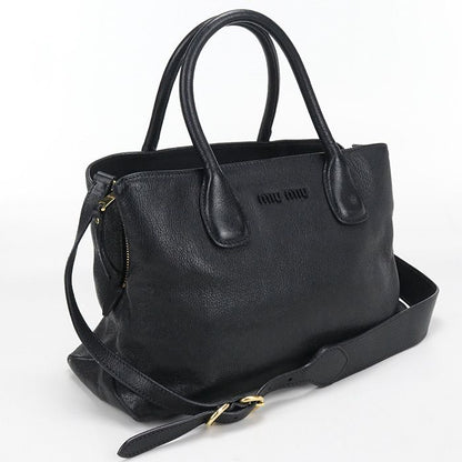Miu Miu Miu 2-Way Tote Leather