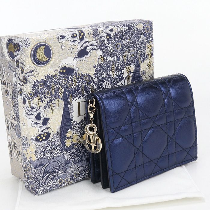 Dior Compact Wallet Bifold Leather