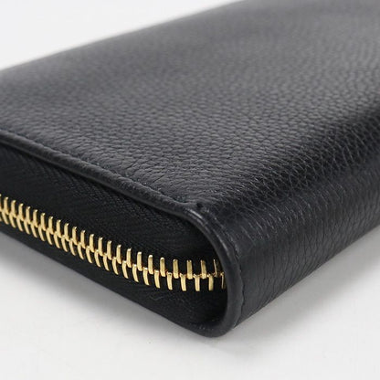 Prada Zip Around Vitello Gray Leather Wallet — view 7