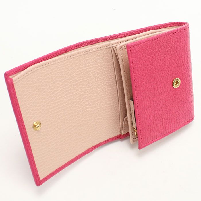 Gucci Compact Wallet Double Knot Bifold Leather — view 3