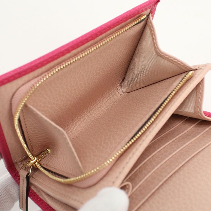 Gucci Compact Wallet Double Knot Bifold Leather — view 6