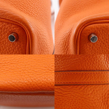 Hermes Picotin PM Taurillon Clemence Orange Handbag — view 8
