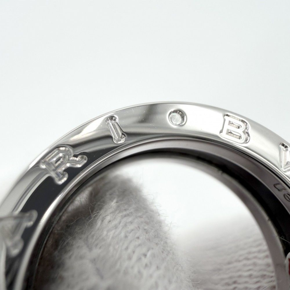 Bvlgari Ring Save the Children Band 52 925 Sterling Silver Ceramic Black — view 7