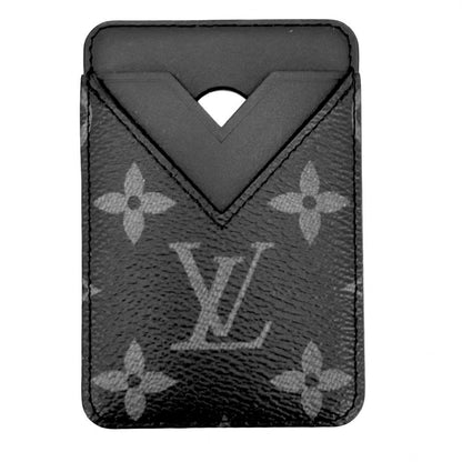 Louis Vuitton Card Case Monogram Eclipse Holder Magnetic Business Fixed Era