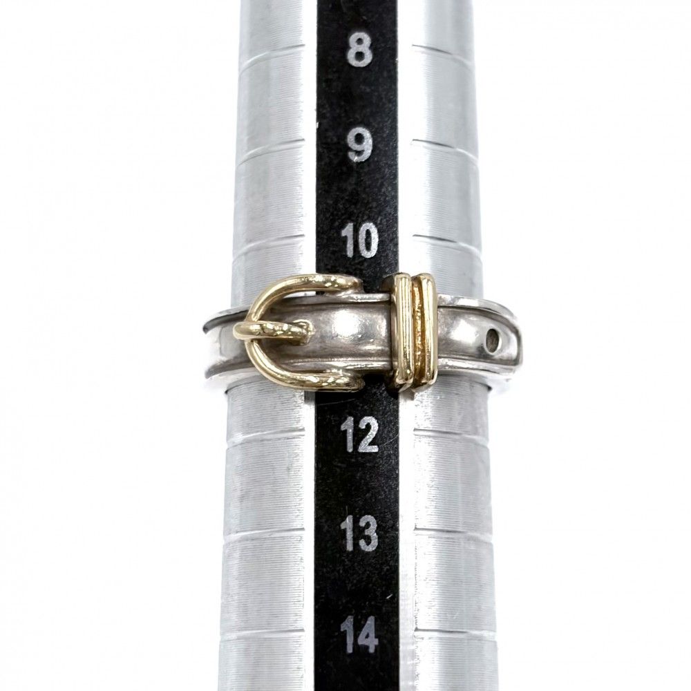 Hermes Ring Ceinture Belt Motif 18k Gold 52 925 Sterling Silver — view 4