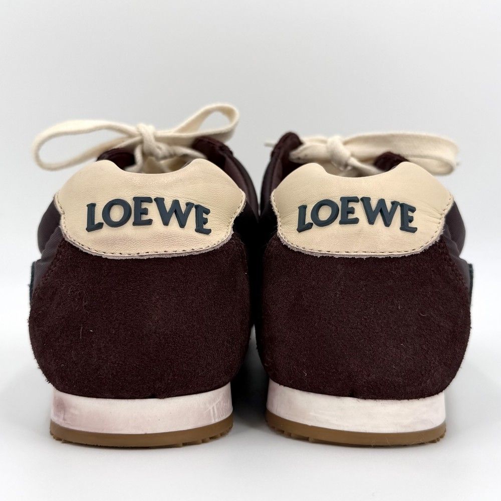 Loewe Sneakers Ballet Shoes 37 Nylon Suede Brown — view 4