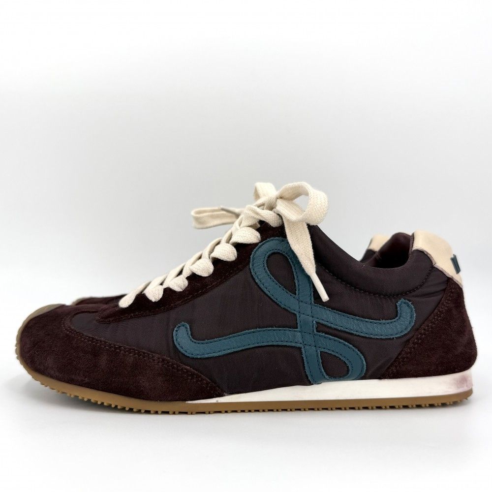 Loewe Sneakers Ballet Shoes 37 Nylon Suede Brown — view 3
