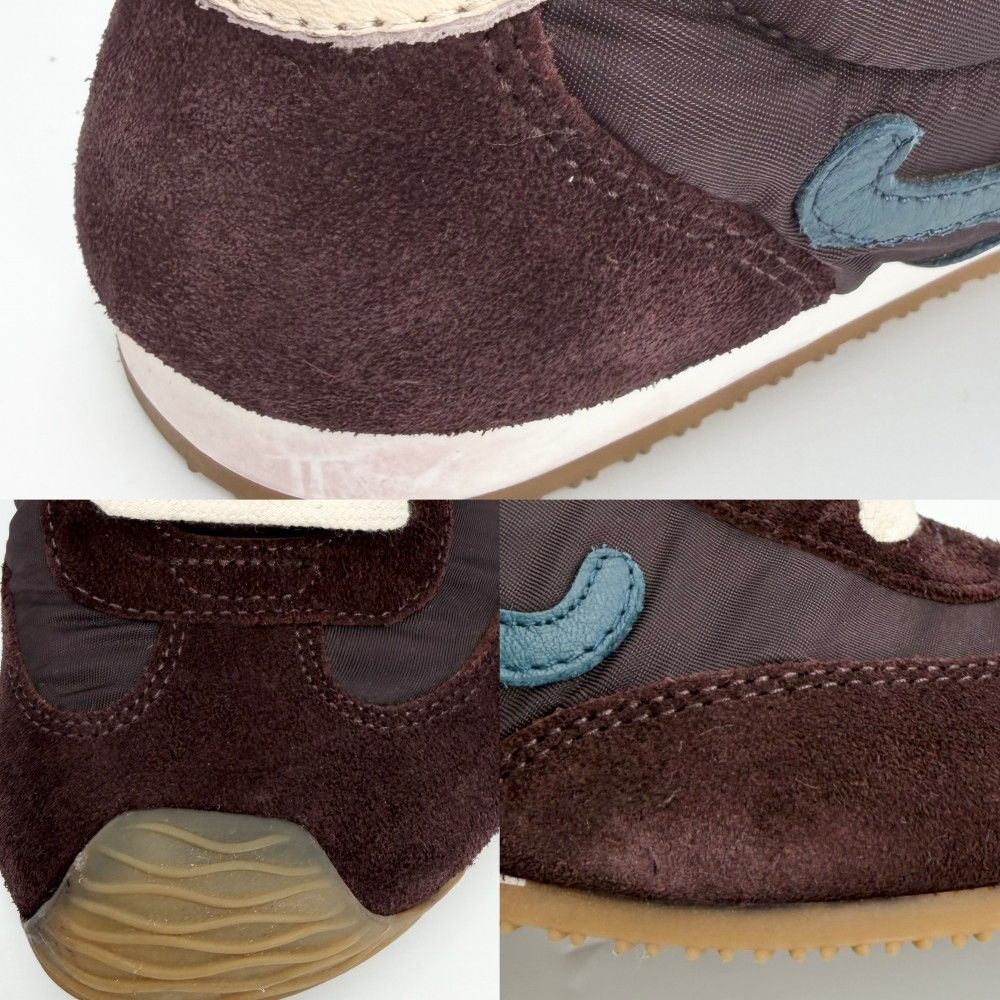 Loewe Sneakers Ballet Shoes 37 Nylon Suede Brown — view 8