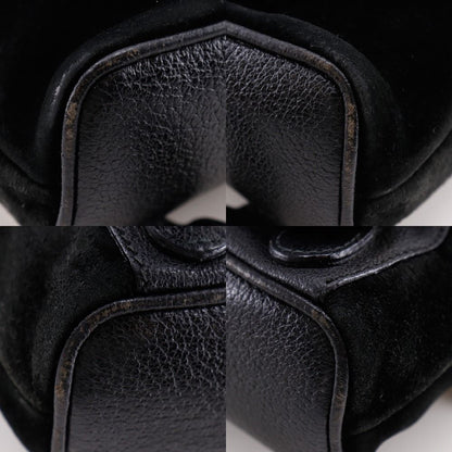 Gucci Bamboo Vintage Suede Black Backpack — view 4