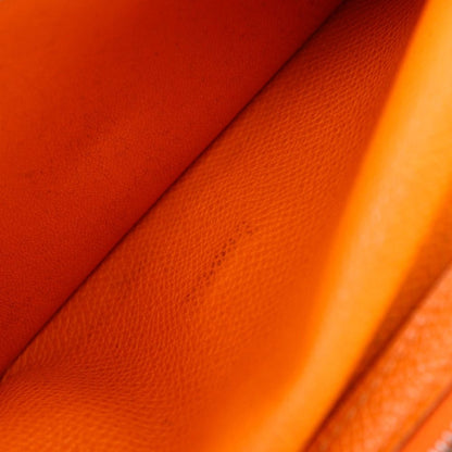 Hermes Bearn Classic Veau Epsom Orange Silver I Wallet — view 6