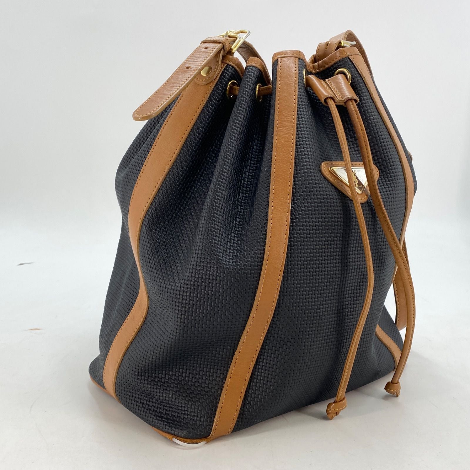 Saint Laurent Shoulder Bag Drawstring Leather Crossbody — view 4