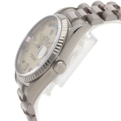 Rolex Day Date Diamond Watch 18k White Gold — view 5