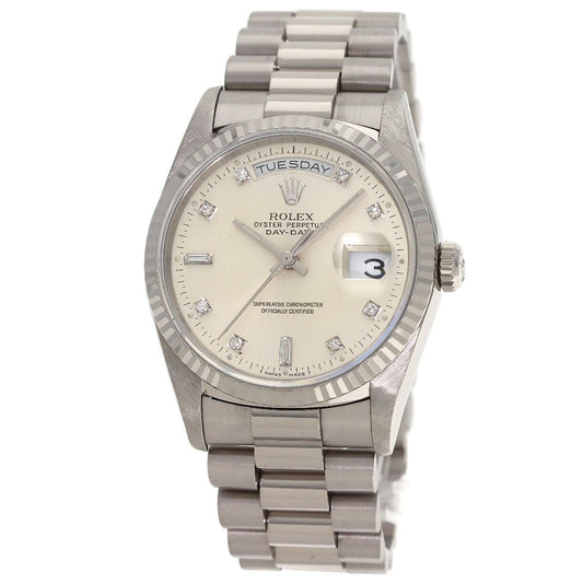 Rolex Day Date Diamond Watch 18k White Gold