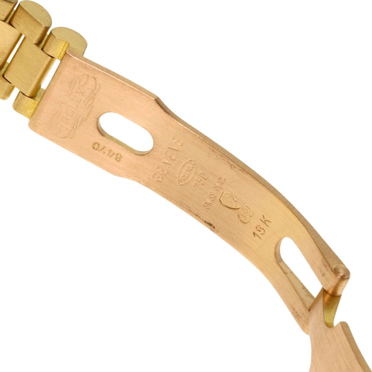 Rolex Pudes Dial Diamond Watch 18k Yellow Gold Goldx — view 9