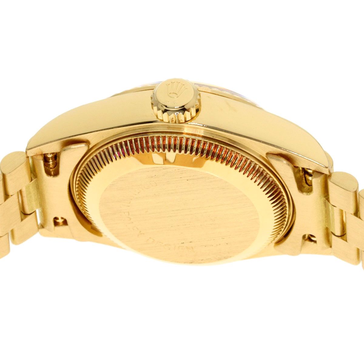 Rolex Pudes Dial Diamond Watch 18k Yellow Gold Goldx — view 7