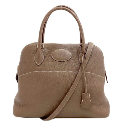 Hermes Bolide 31 Etoupe Silver Handbag Taurillon