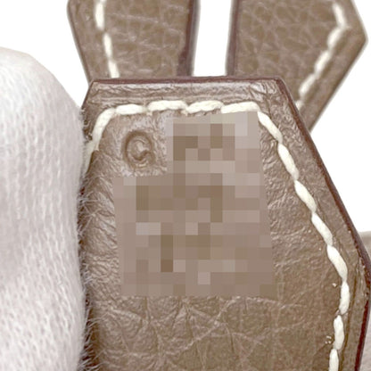 Hermes Bolide 31 Etoupe Silver Handbag Taurillon — view 7
