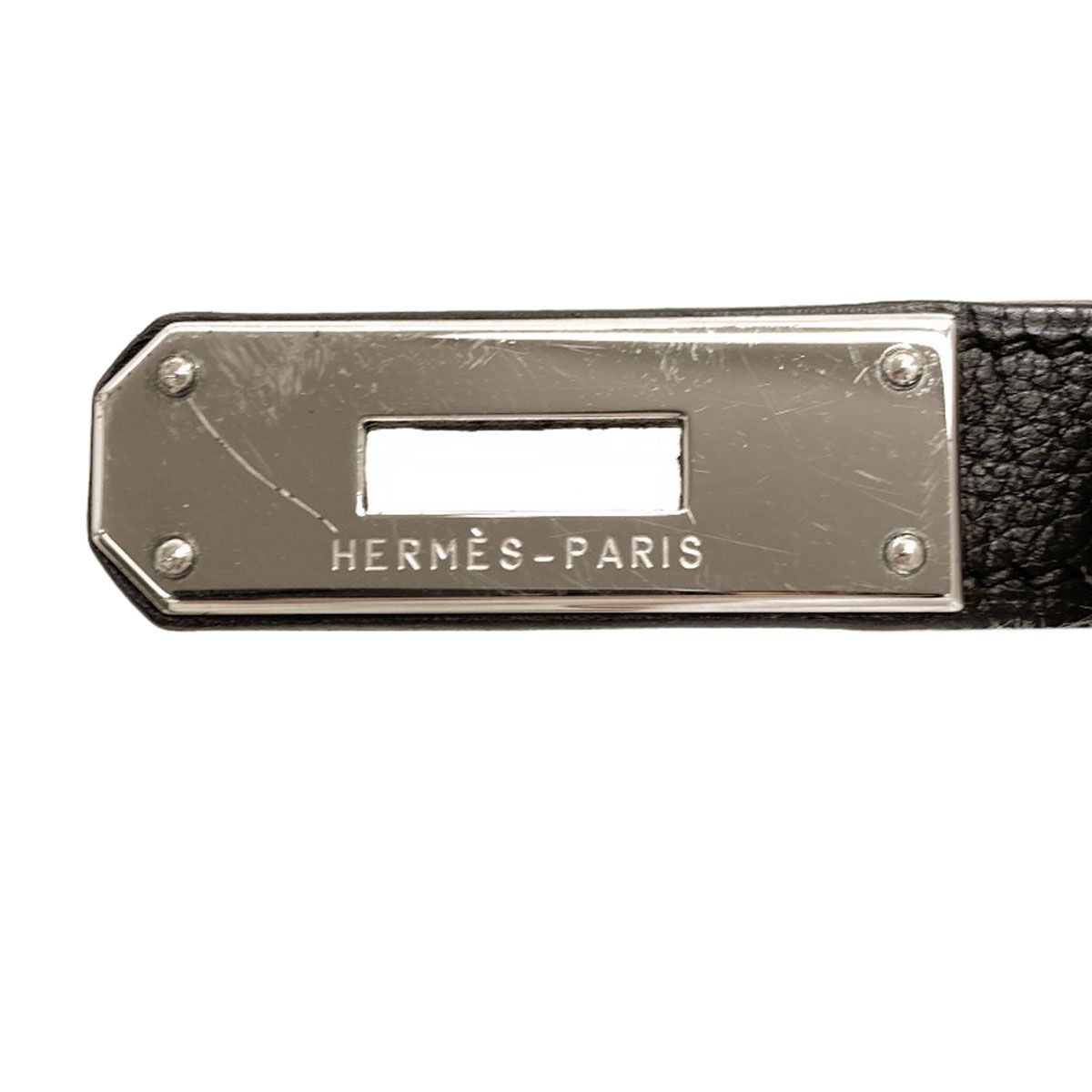 Hermes Kelly 28 Retourne Silver Handbag Epsom — view 8
