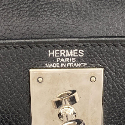 Hermes Kelly 28 Retourne Silver Handbag Epsom — view 6