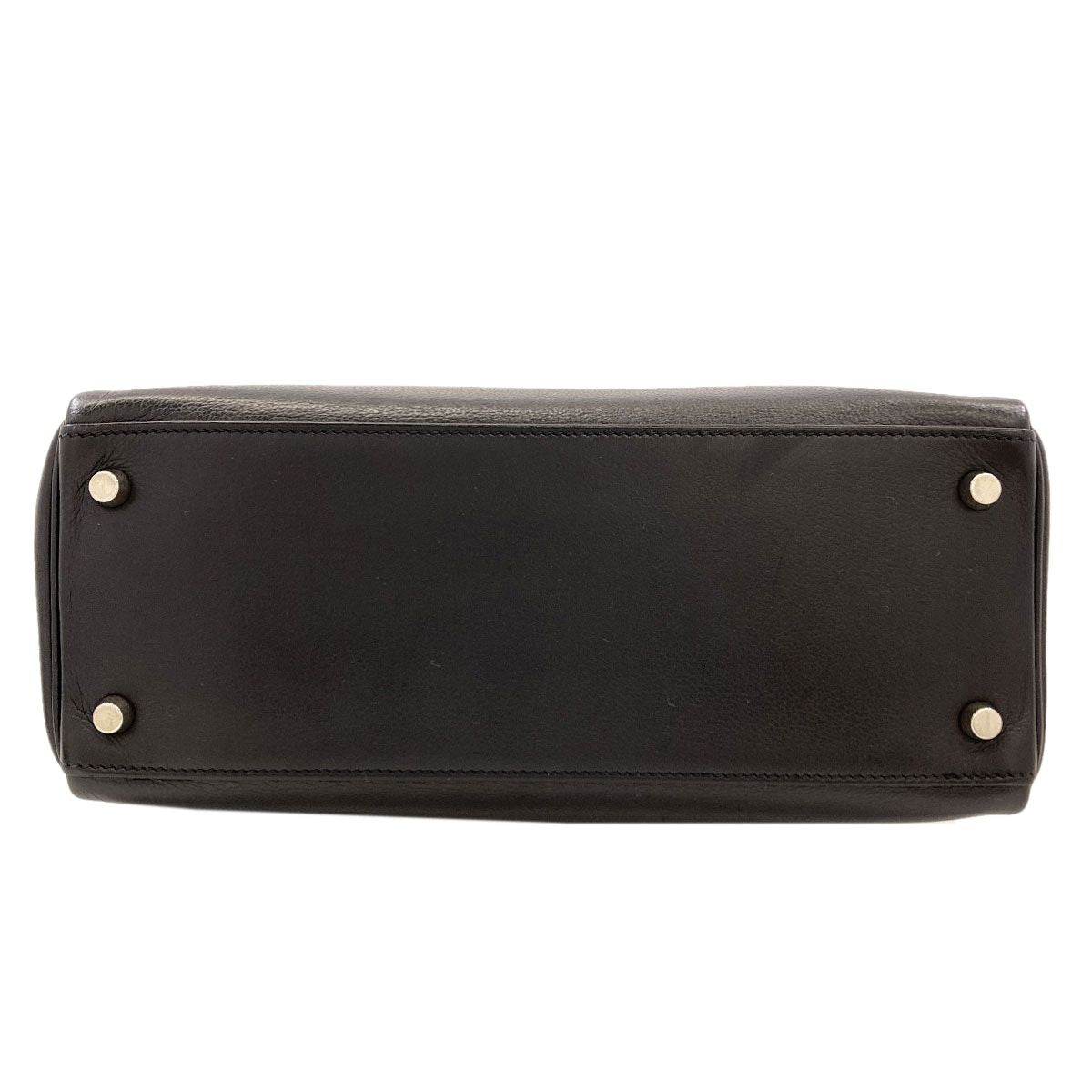 Hermes Kelly 28 Retourne Silver Handbag Epsom — view 4