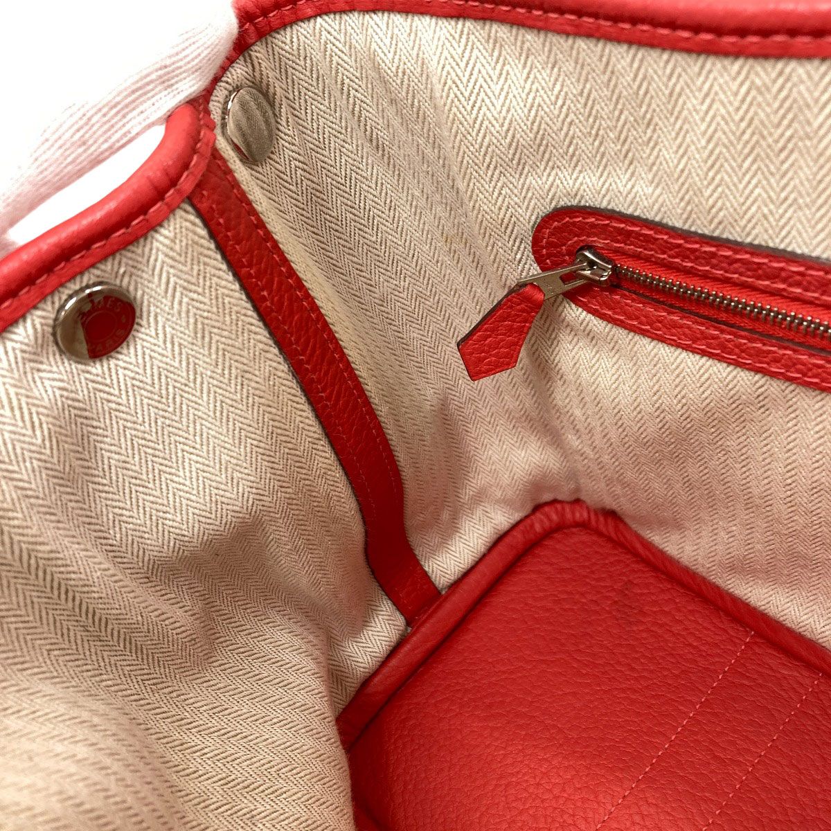 Hermes Garden Party TPM Silver Handbag Negonda — view 8