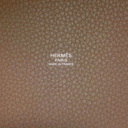 Hermes Picotin Lock MM Etoupe Silver Handbag Taurillon — view 6