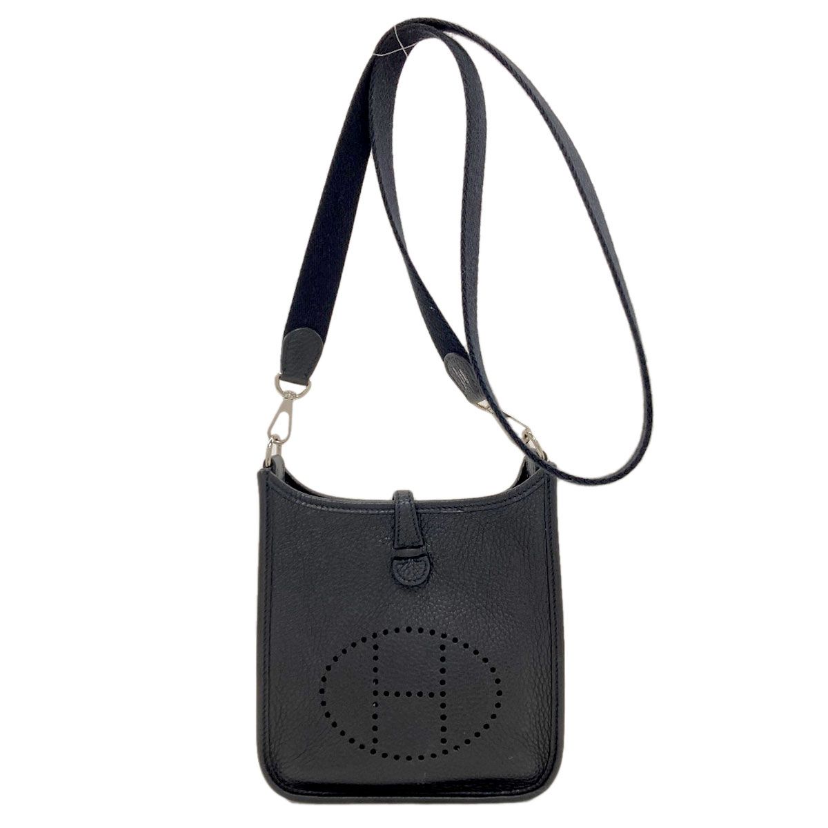 Hermes Evelyne TPM Silver Shoulder Bag Taurillon