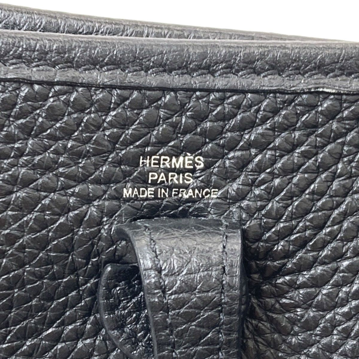 Hermes Evelyne TPM Silver Shoulder Bag Taurillon — view 6