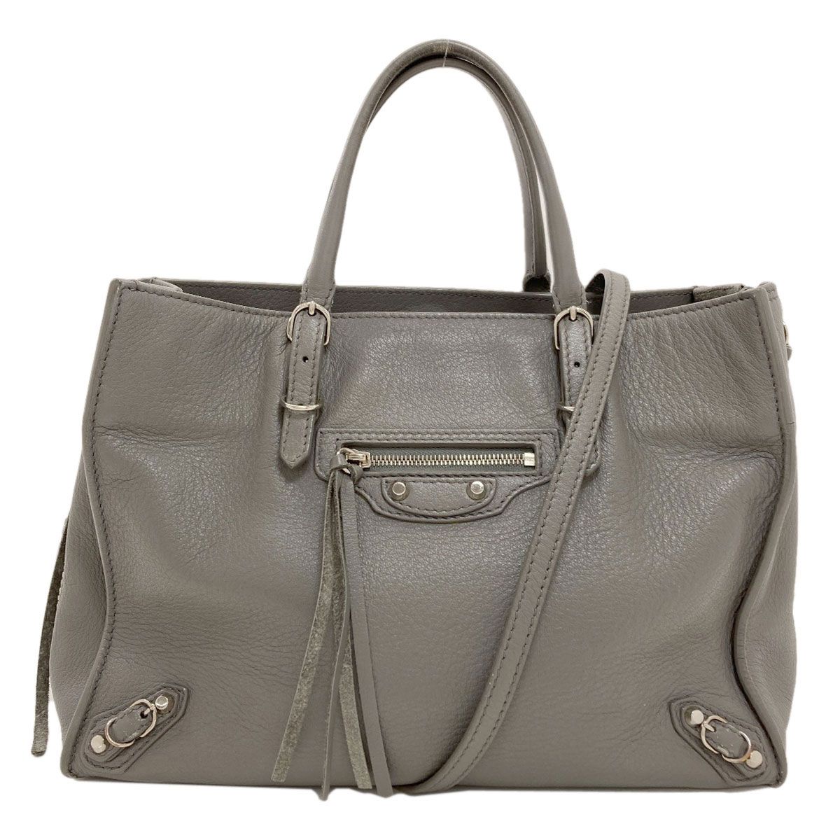 Balenciaga Paper 2-Way Handbag Leather