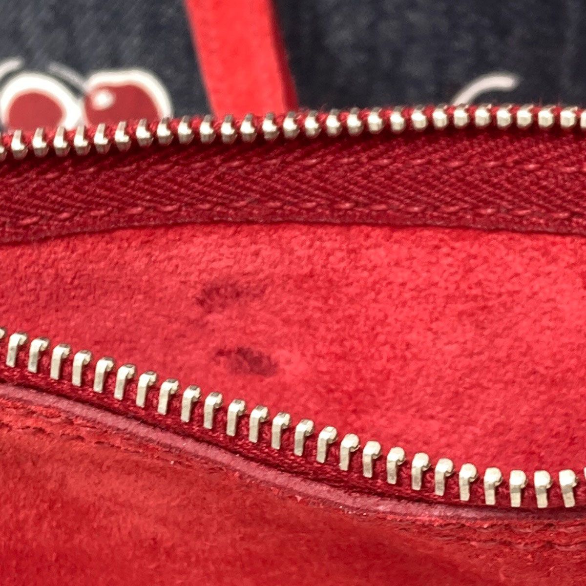 Miu Miu Cherry Print 2-Way Shoulder Bag Denim — view 8