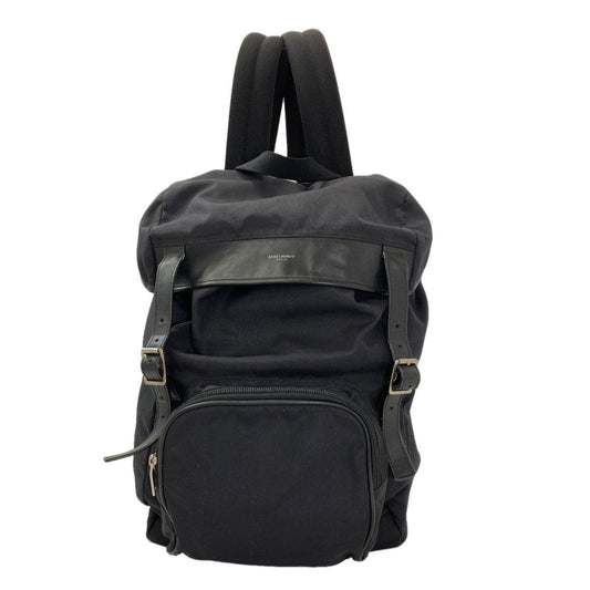Saint Laurent Logo Backpack Canvas