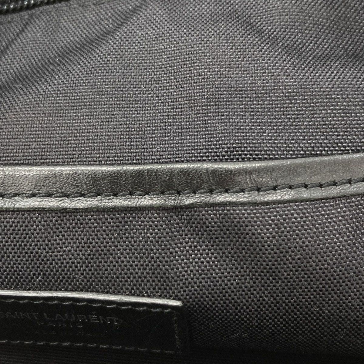 Saint Laurent Logo Backpack Canvas — view 9