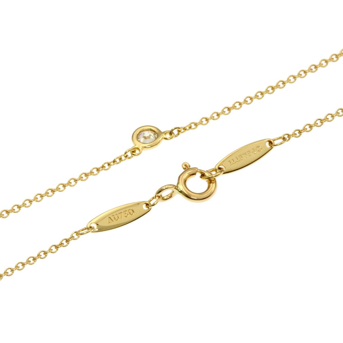 Tiffany & Co by the Yard Diamond Necklace 18k Yellow Gold — view 2