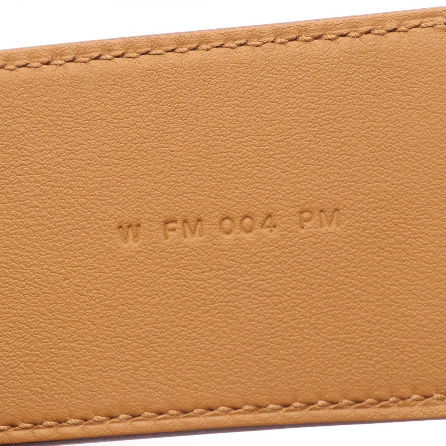 Hermes Shoulder Strap Bandouliere Kelly Pocket Orange Yellow Leather Sesame — view 5