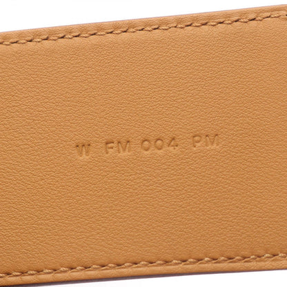 Hermes Shoulder Strap Bandouliere Kelly Pocket Orange Yellow Leather Sesame — view 5