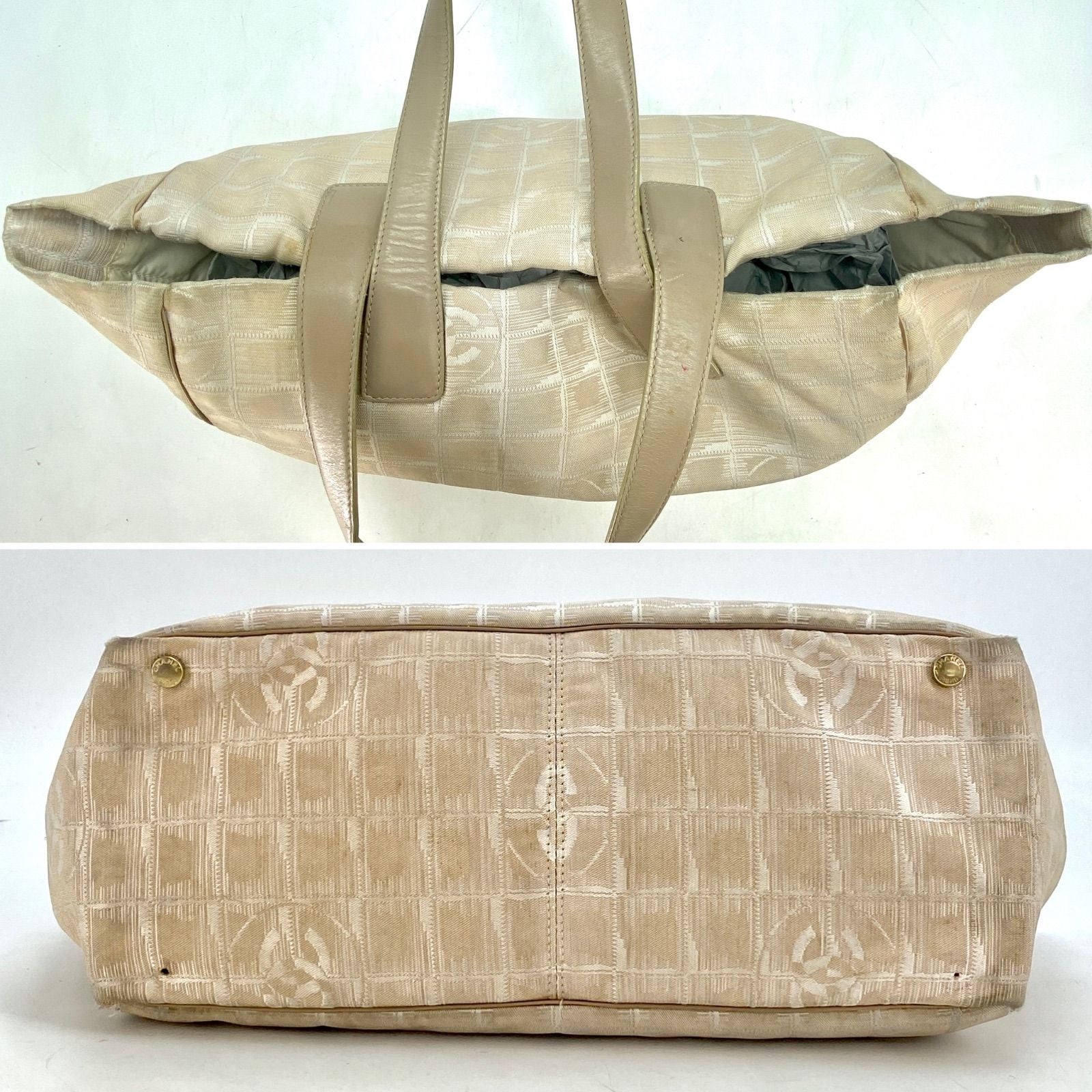 Chanel Tote New Travel Beige CC Logo Business — view 5